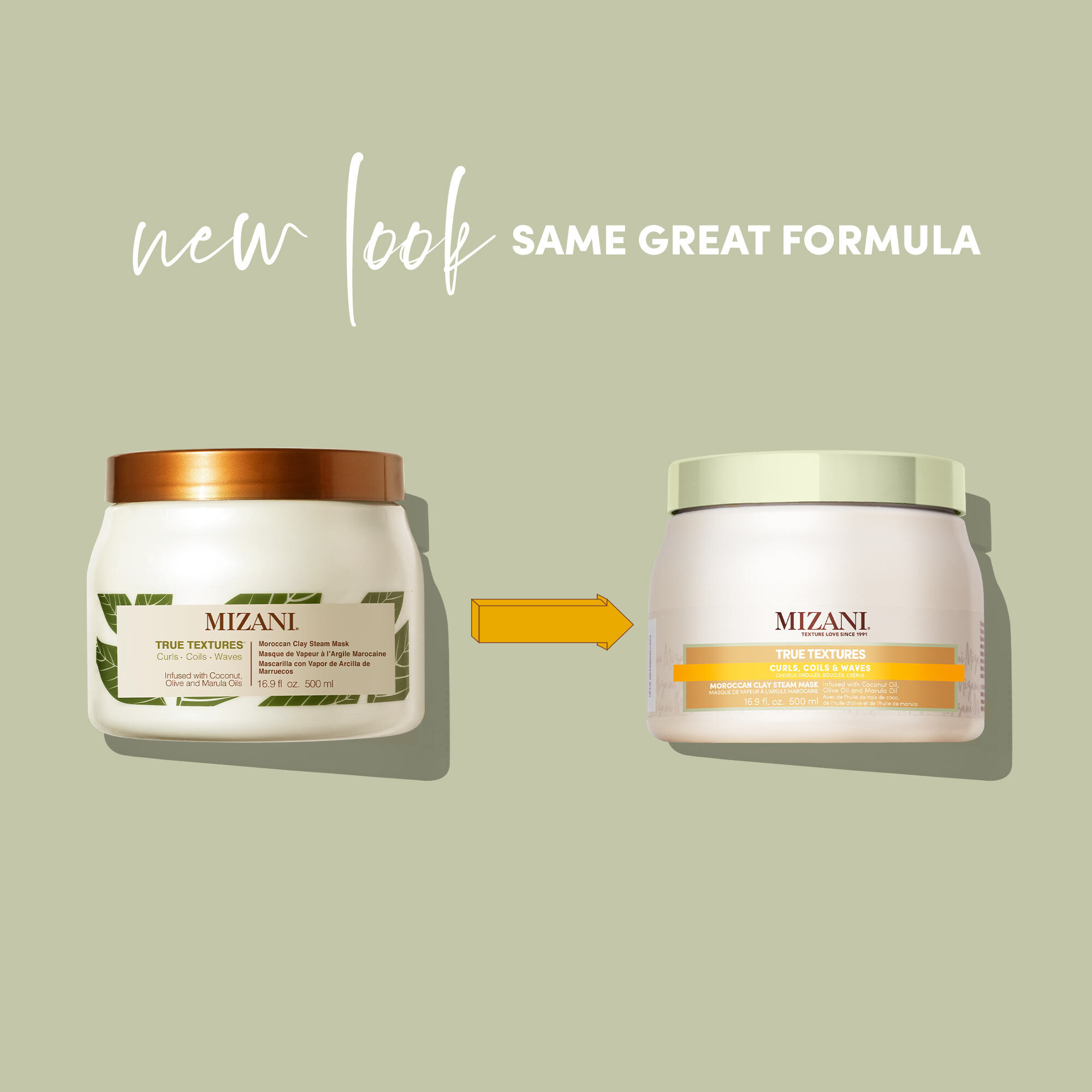 True Textures Clay Mask | Deep Conditioning Hair Mask | 16.9oz