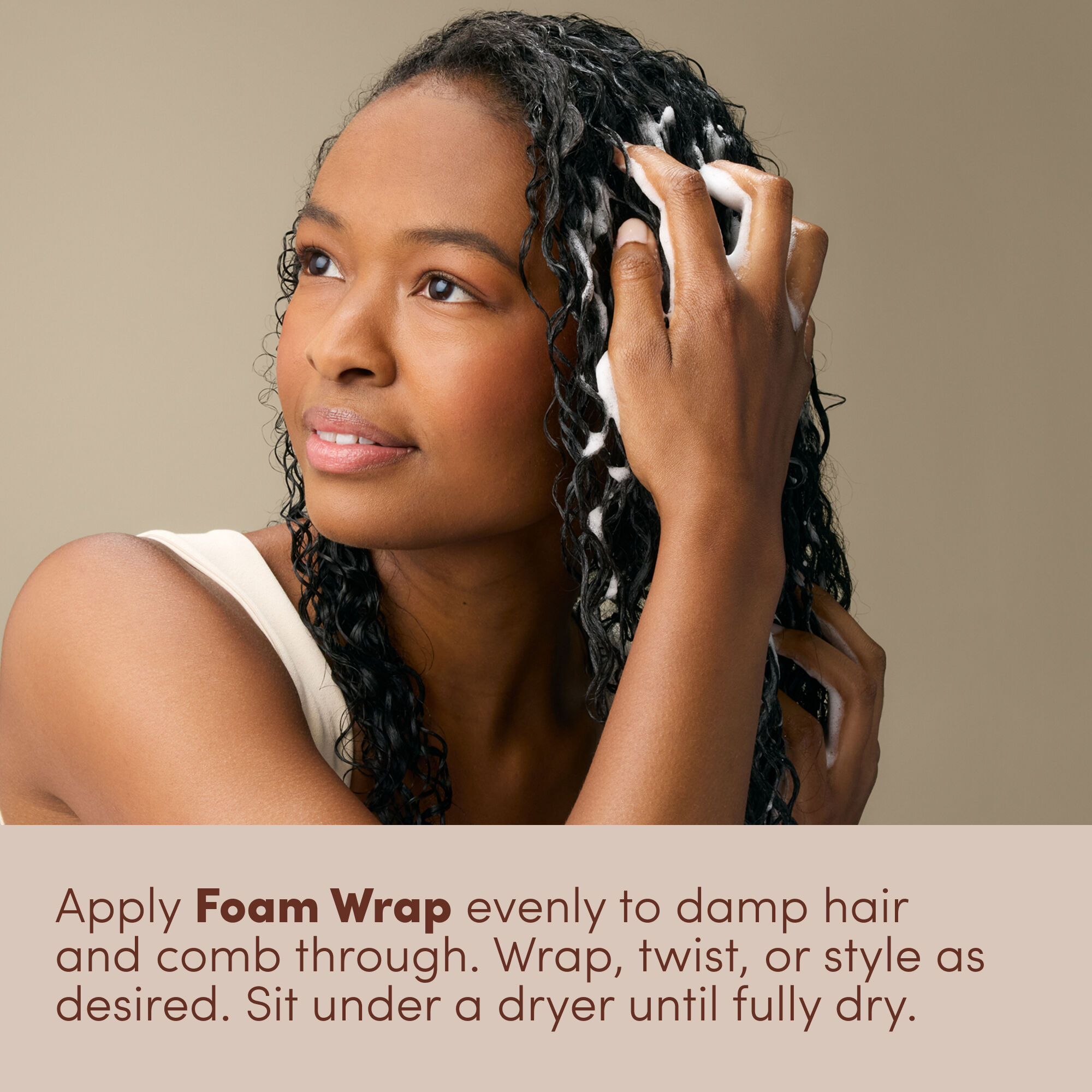 Styling Foam Wrap for Curl Control