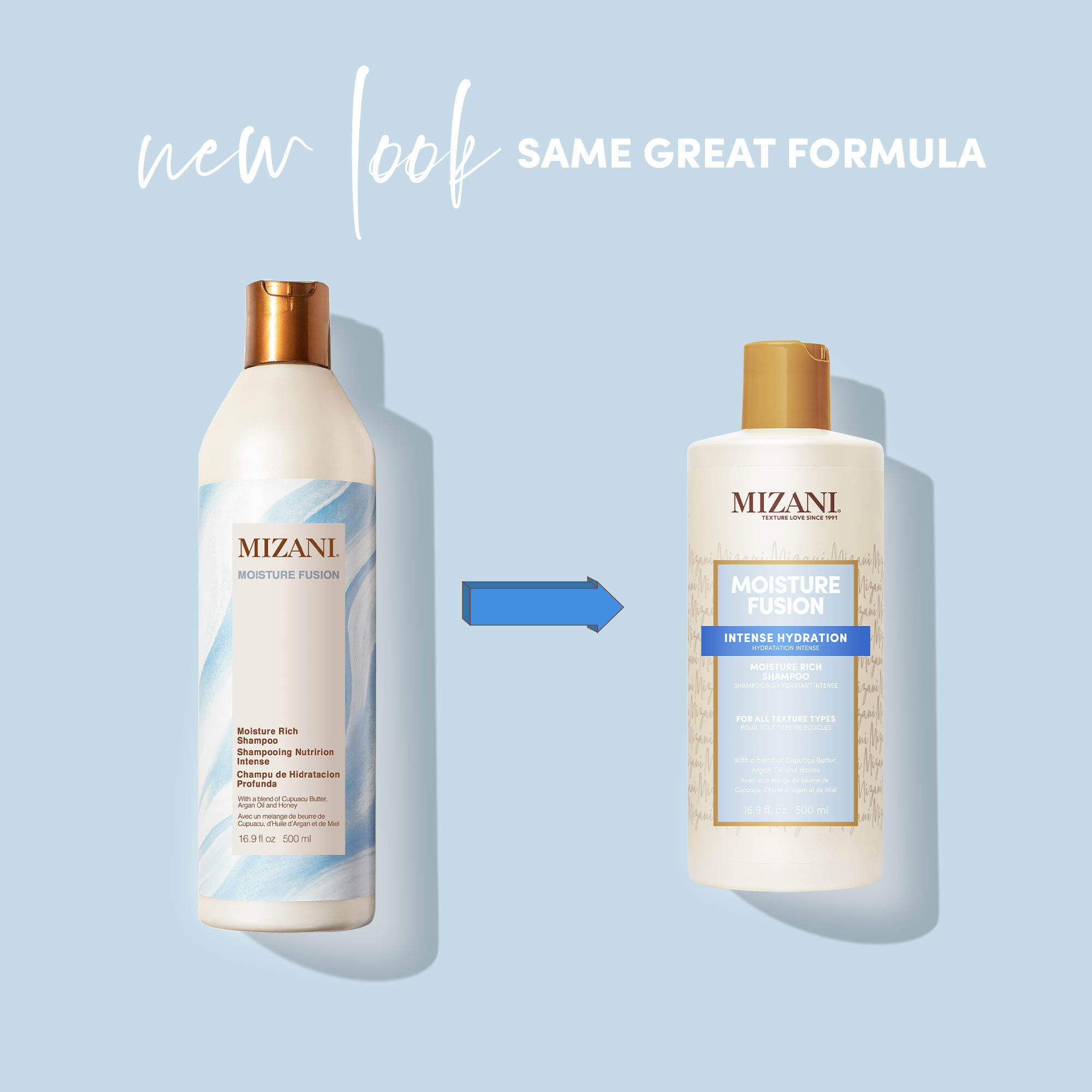 Moisture Fusion Shampoo | Hydrating Shampoo | 33.8oz | Mizani