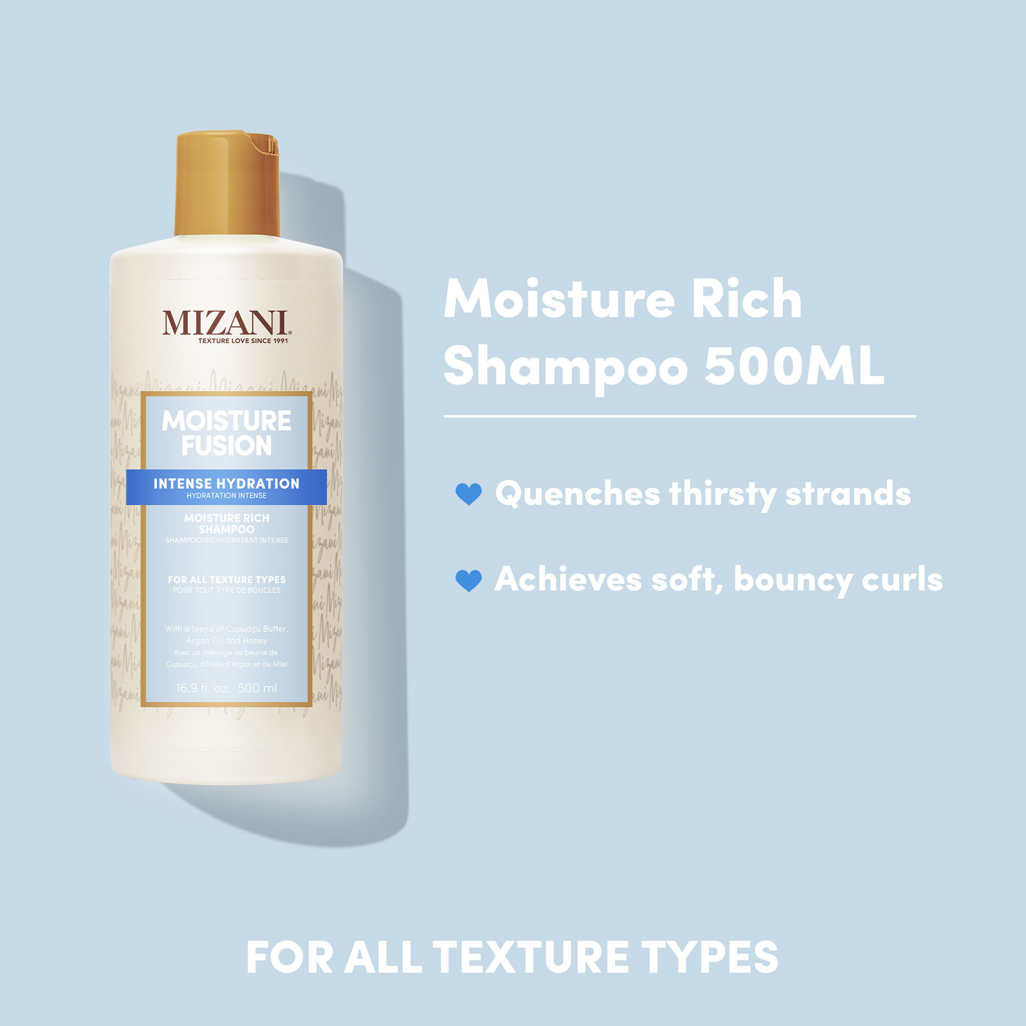 Moisture Fusion Shampoo | Hydrating Shampoo | 33.8oz | Mizani