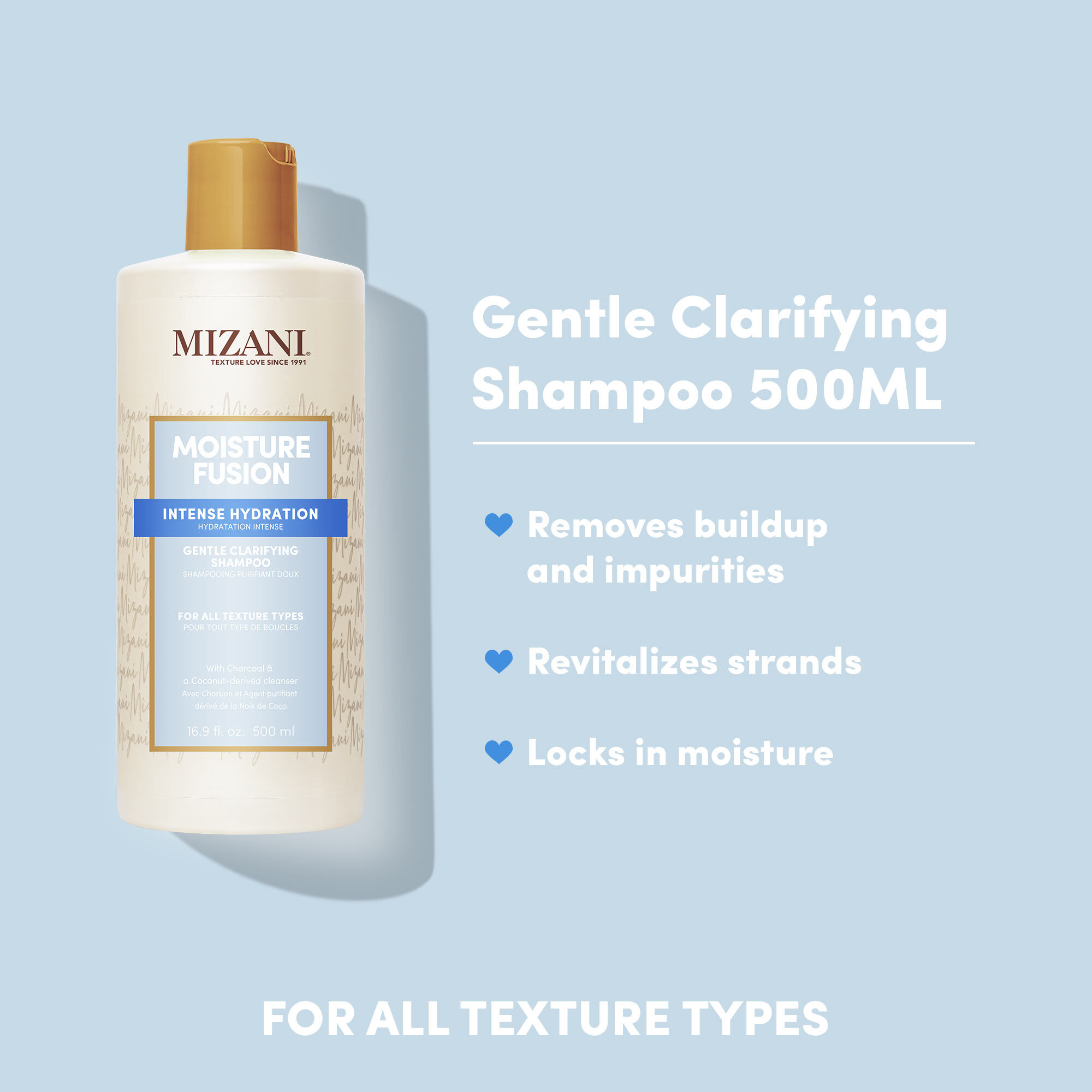 Moisture Fusion Clarifying | Clarifying Shampoo | 16.9oz | Mizani