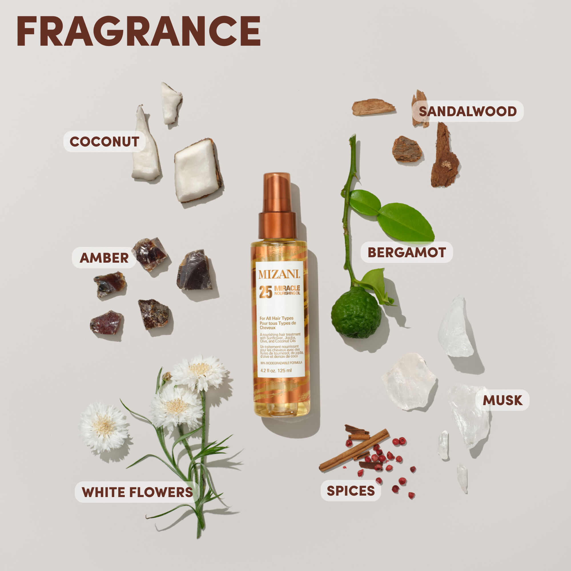 25 Miracle Oil | Daily Hydrating Hair Oil | 4.1oz | Mizani