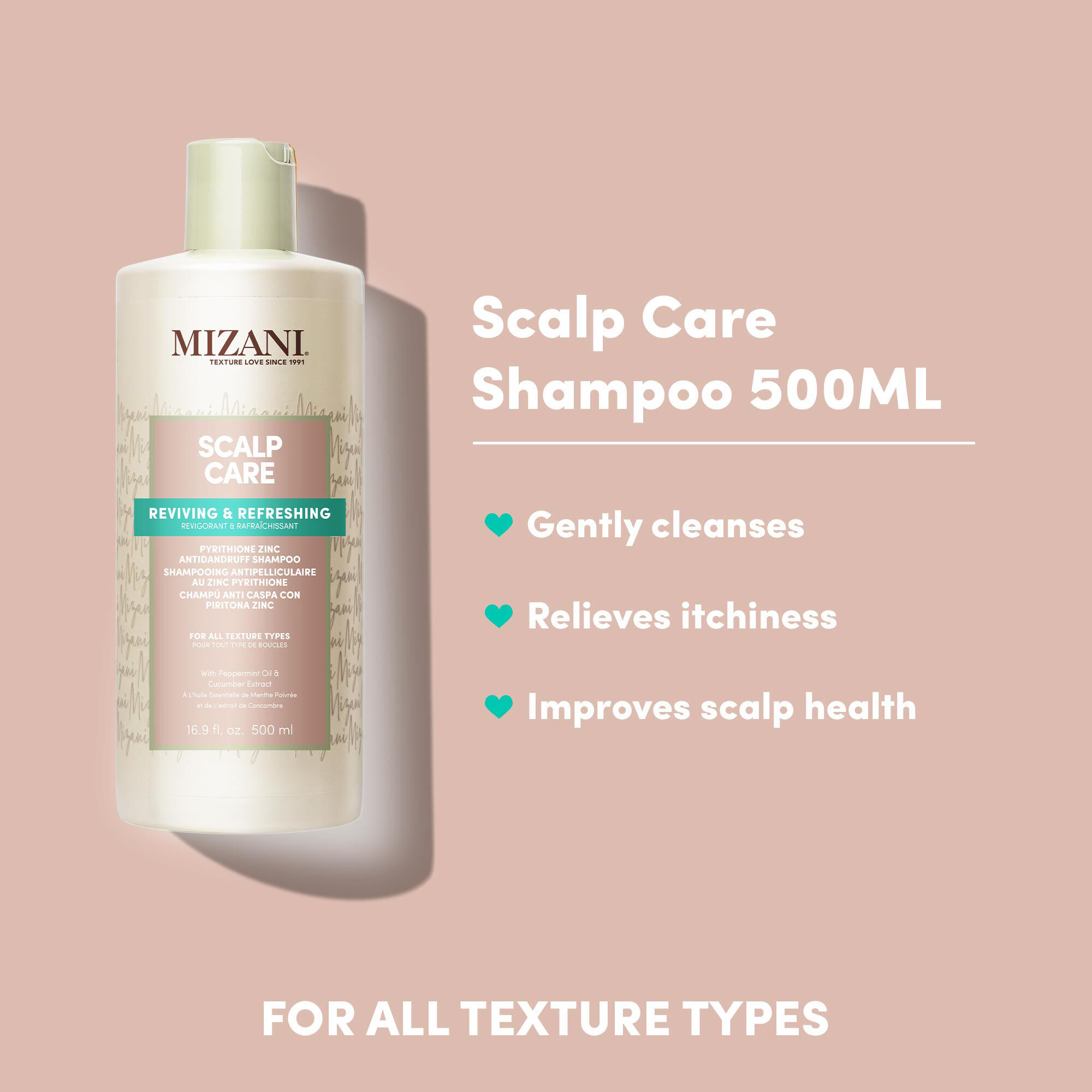 Scalp Care Antidandruff | Antidandruff Shampoo | 16.9oz | Mizani